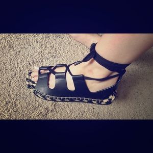 Mia gladiator espadrilles. Never worn